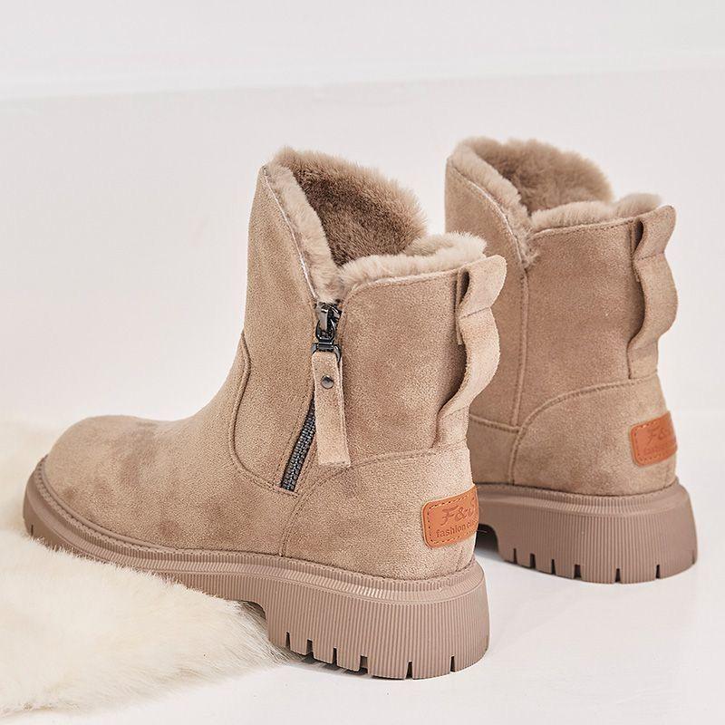 ARIELLE - Plush Winter Boots - Leather & Fur Warmth - Glinyt