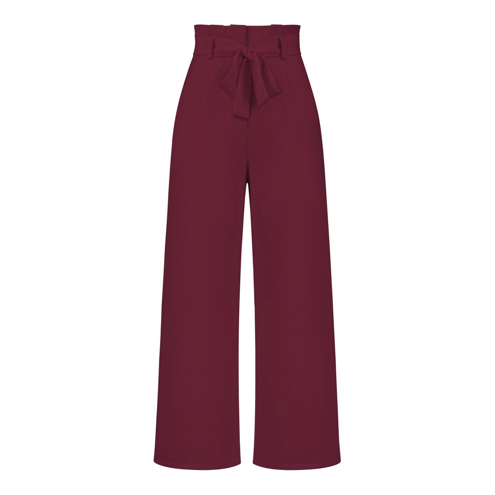 Glinyt High Waist Wide Pants - Glinyt