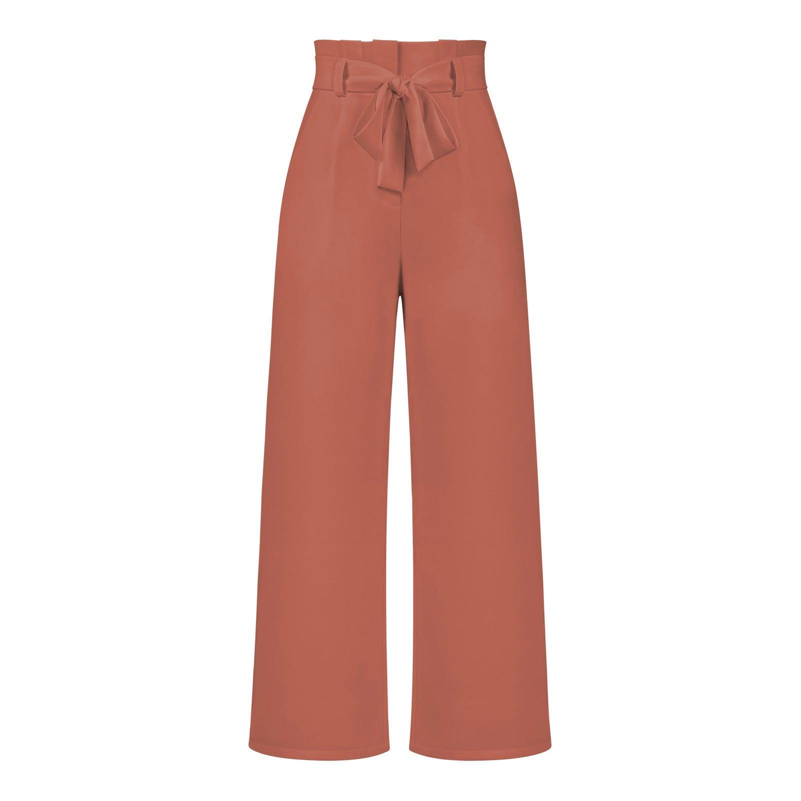 Glinyt High Waist Wide Pants - Glinyt