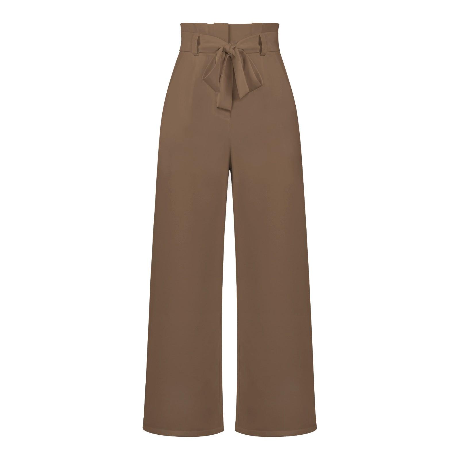 Glinyt High Waist Wide Pants - Glinyt