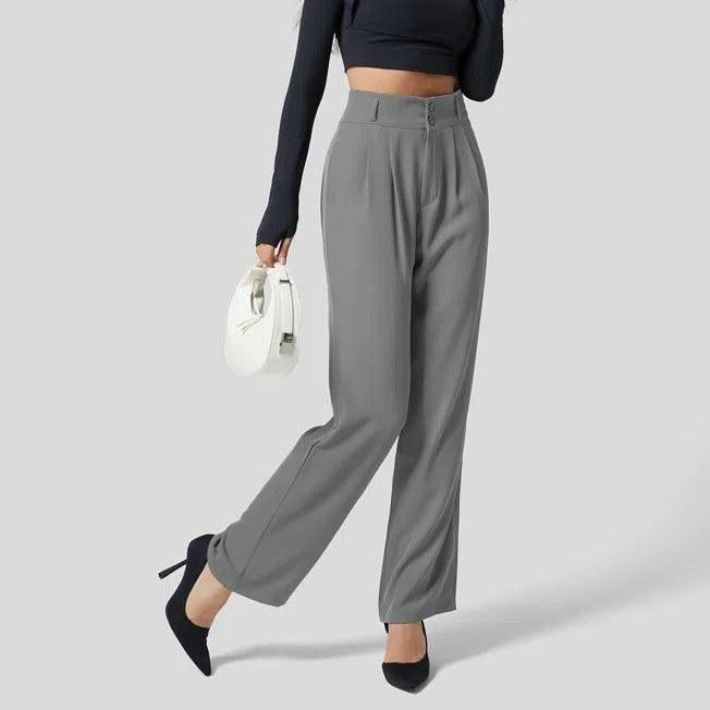 High-Waist Wide Pants - Glinyt