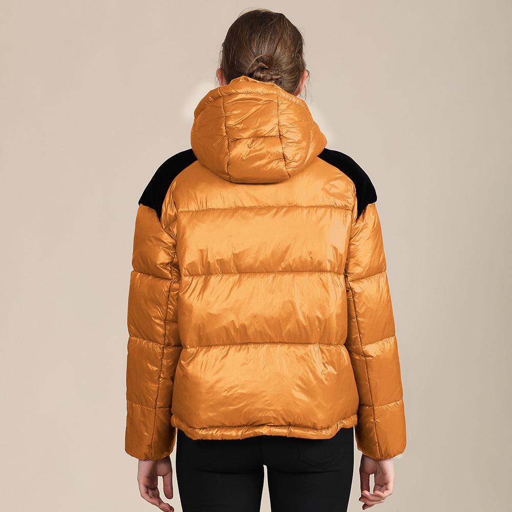 ISABELLA - Colored Hooded Cotton Padded Winter Jacket - Glinyt