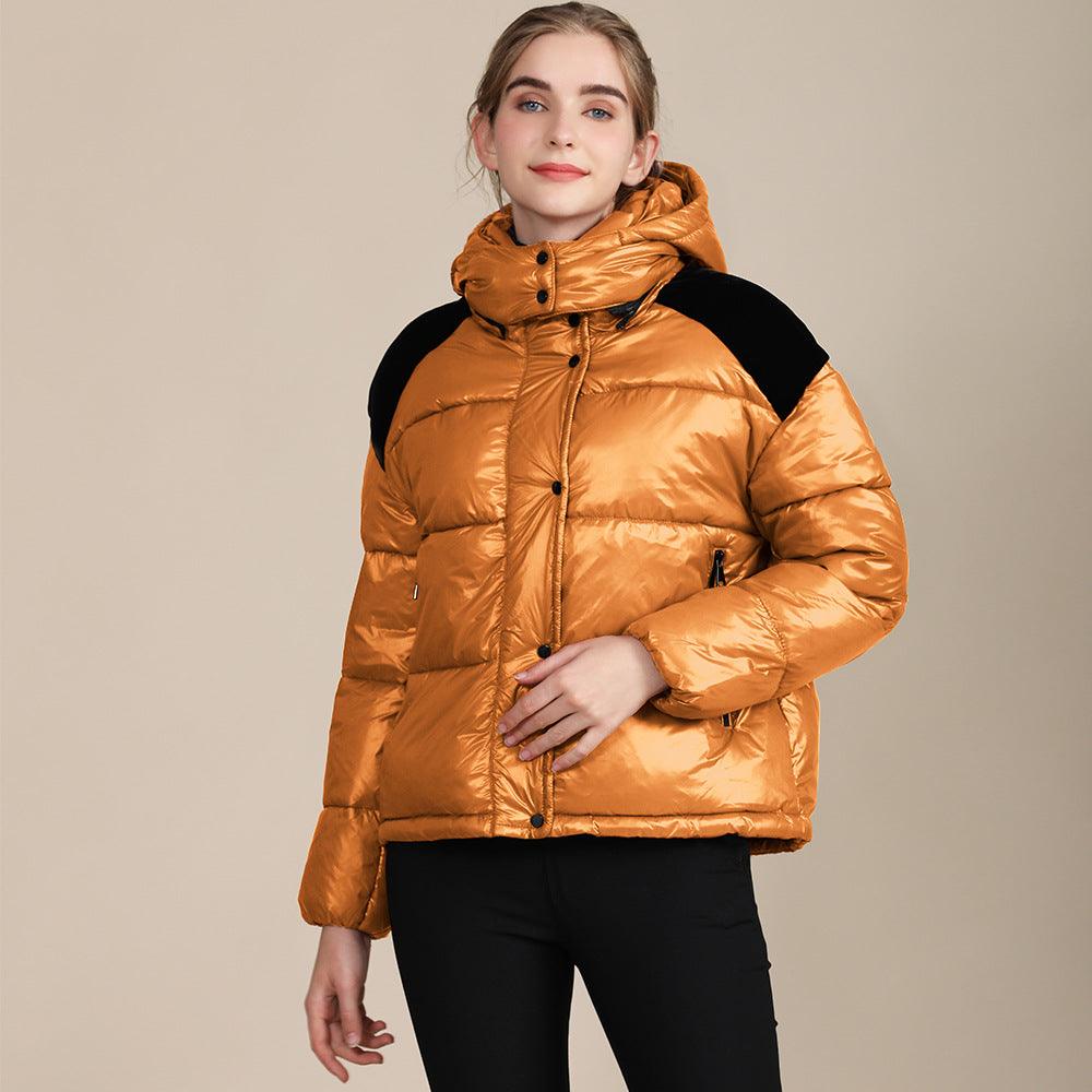 ISABELLA - Colored Hooded Cotton Padded Winter Jacket - Glinyt