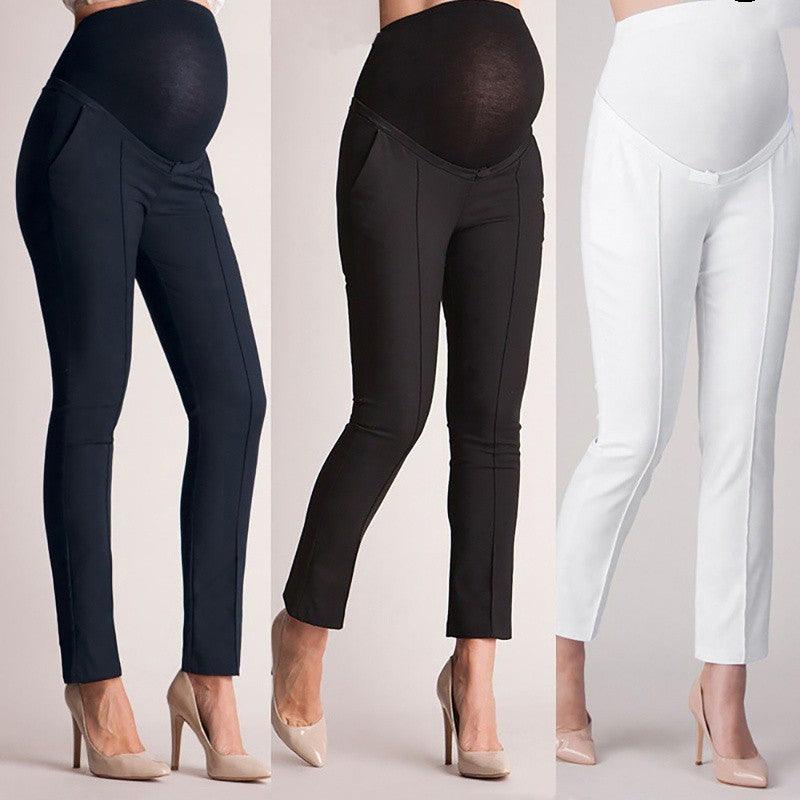 Maternity Pregnancy Skinny Trousers Work Out Pants Elastic - Glinyt