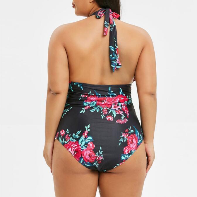 Printed One-piece Swimsuit - Glinyt